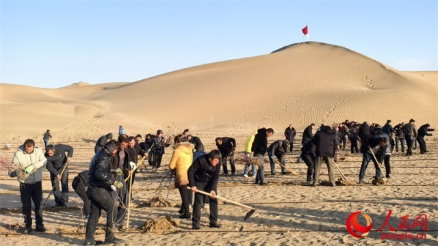 焕“新”之路丨沙海锁绿边_荒漠掘金山 图1