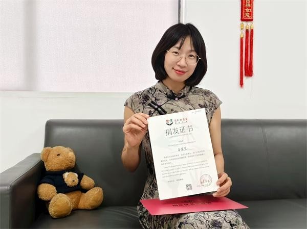 蓄发三载只为捐给癌症患者 图1